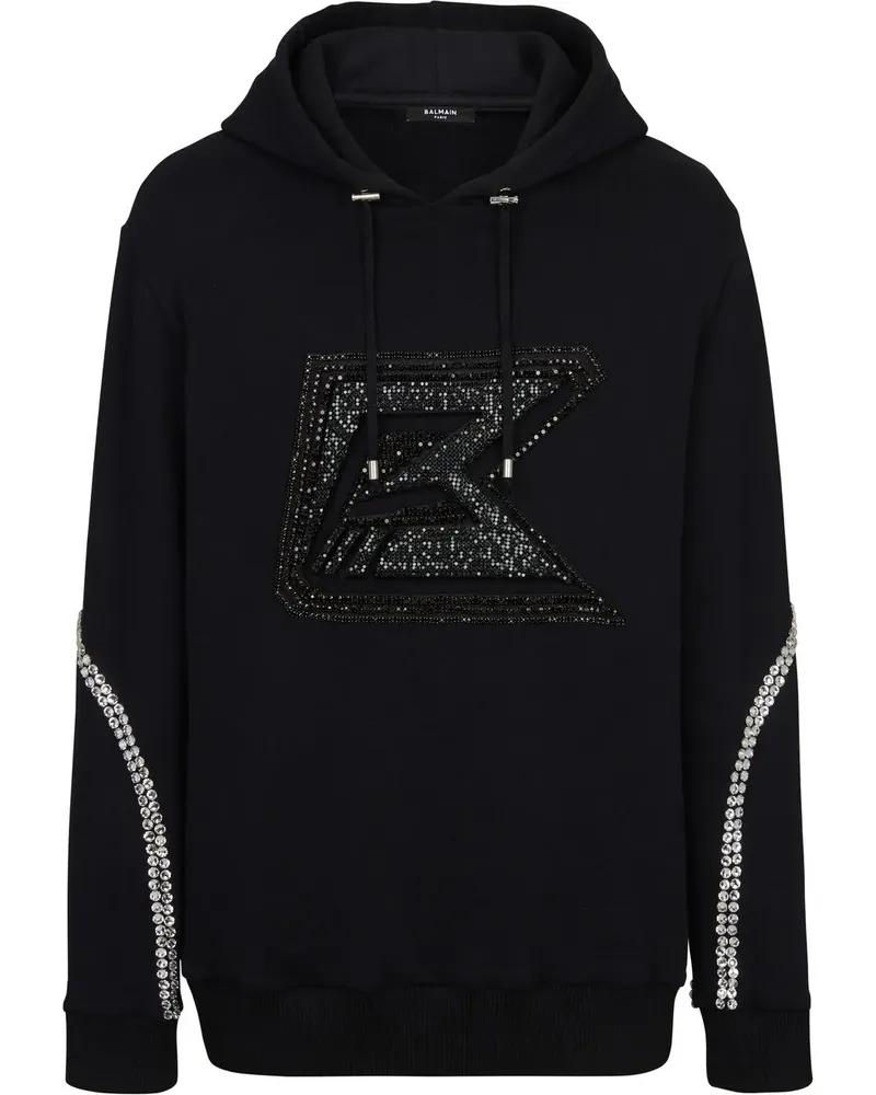 Balmain Verziertes Sweatshirt - Schwarz Schwarz