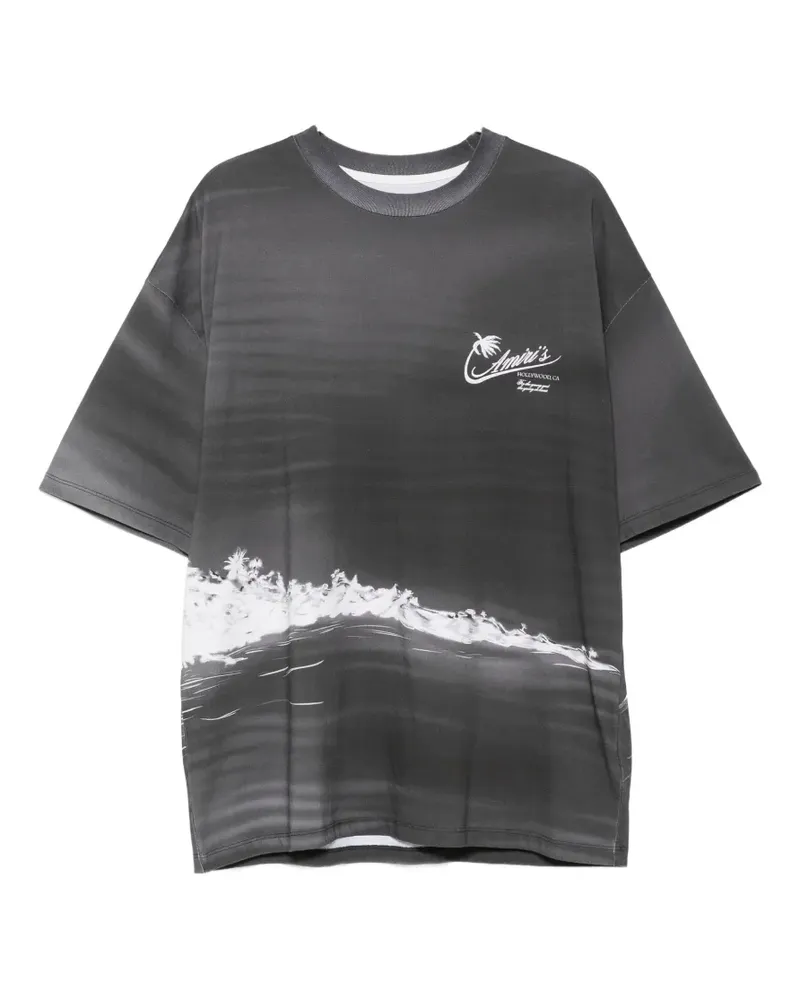 Amiri palm tree-print T-shirt - Grau Grau