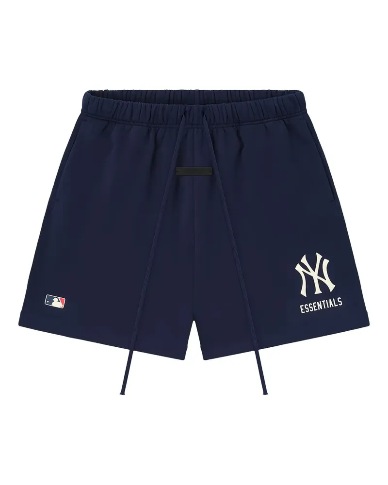 Fear of God x MLB Yankees Shorts mit elastischem Logo - Blau Blau