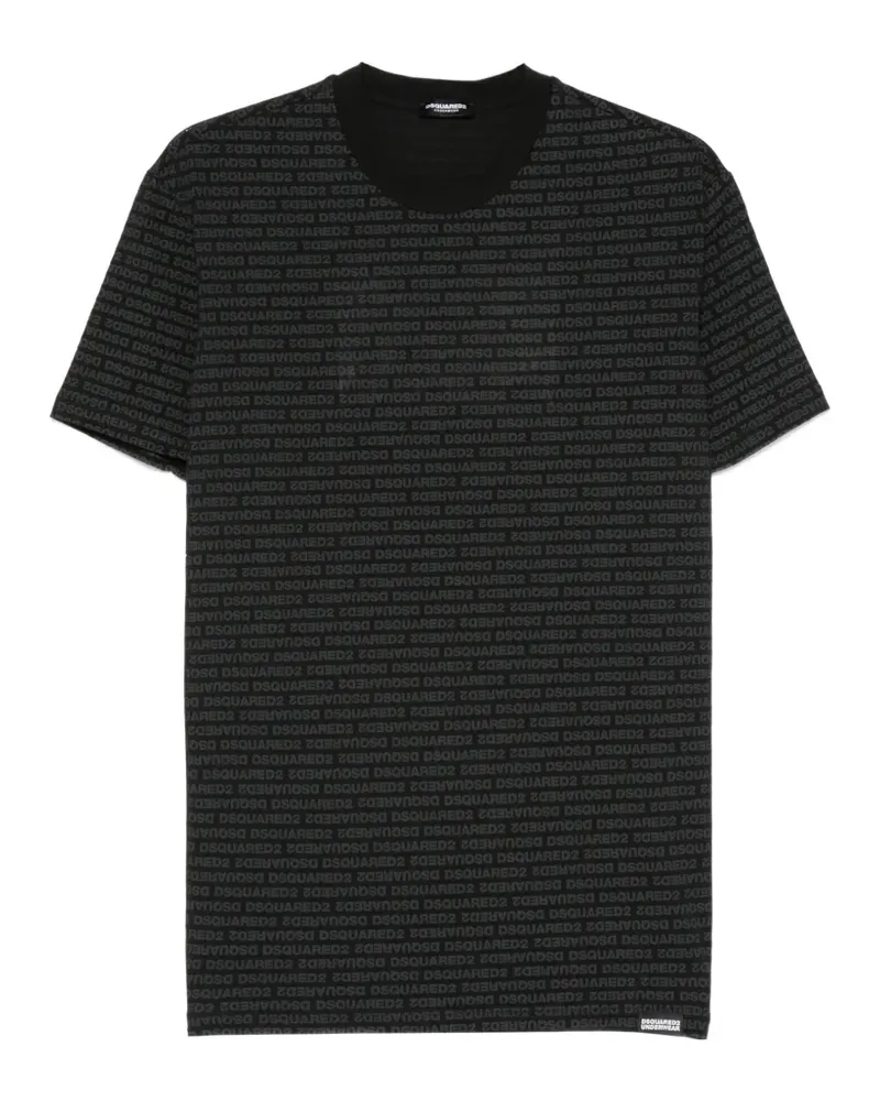 Dsquared2 logo-print T-shirt - Schwarz Schwarz