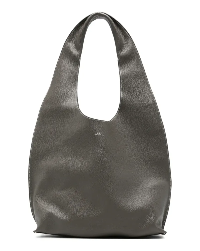 A.P.C. Le Neige Clou Schultertasche - Grau Grau