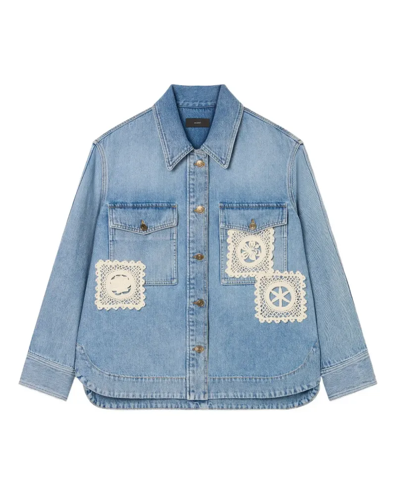 Alanui Island's Diary Jeans-Hemdjacke - Blau Blau