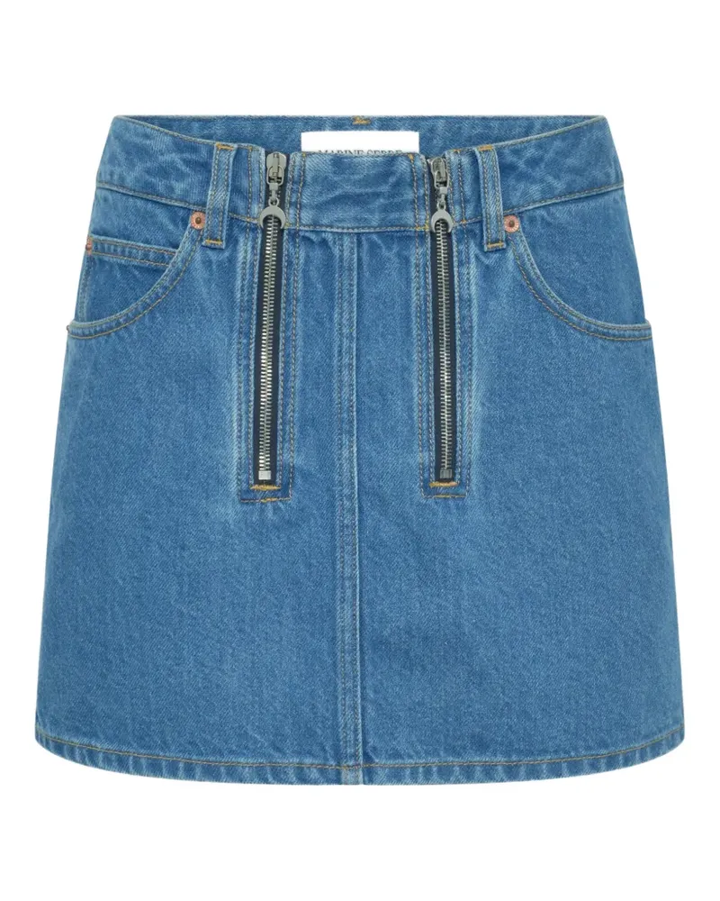 Marine Serre Rock mit Sichelmond-Print - Blau Blau