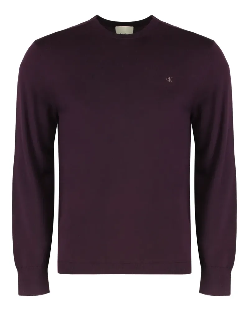 Calvin Klein Pullover mit Rundhalsausschnitt - Violett Violett