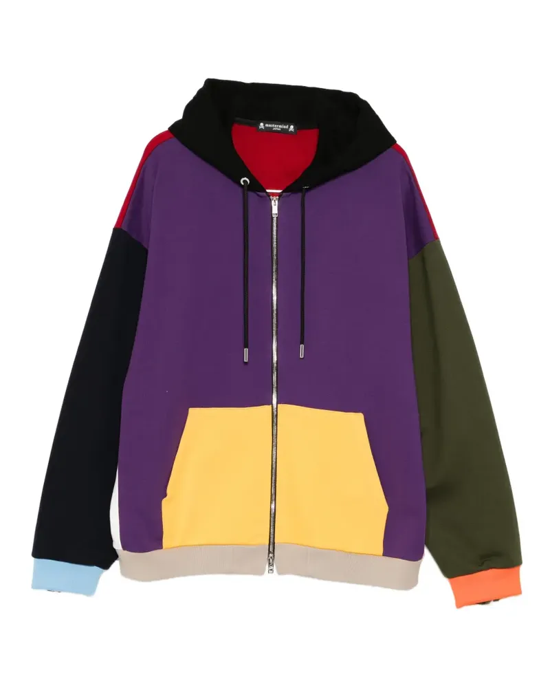 Mastermind Japan Hoodie in Colour-Block-Optik - Violett Violett