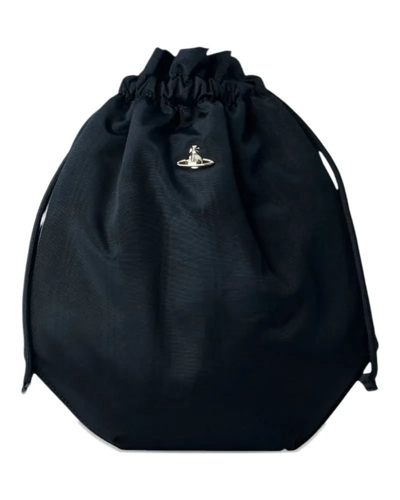 Vivienne Westwood Orb-logo drawstring bucket bag - Schwarz Schwarz