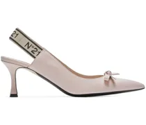 Pumps mit Logo-Riemen