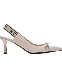 N° 21 Pumps mit Logo-Riemen Rosa