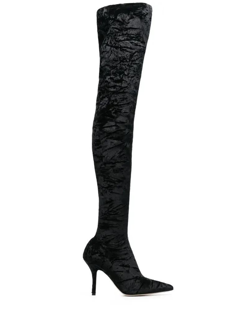 Paris Texas Stiefel mit Stiletto-Absatz - Schwarz Schwarz