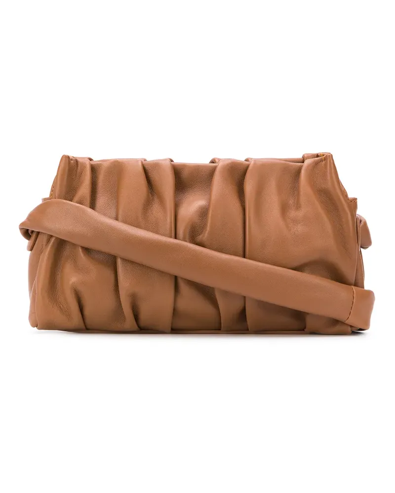 Elleme Schultertasche mit Falten - Braun Braun