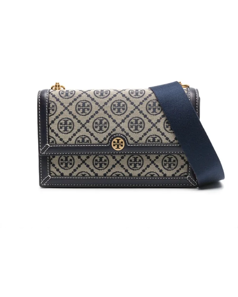 Tory Burch T Monogram Umhängetasche Blau