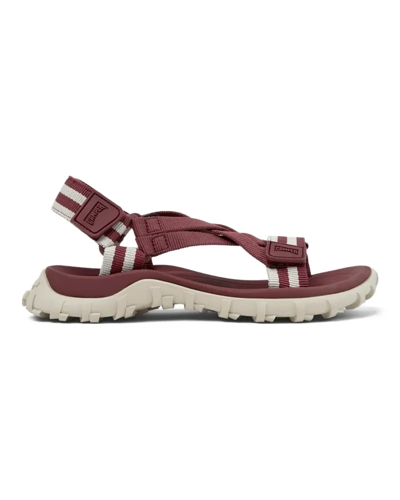 Camper Gestreifte Drift Trail Sandalen - Rot Rot