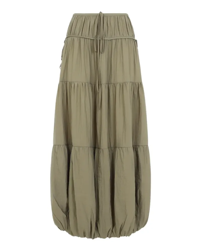 Co bubble-hem maxi skirt - Grün Grün