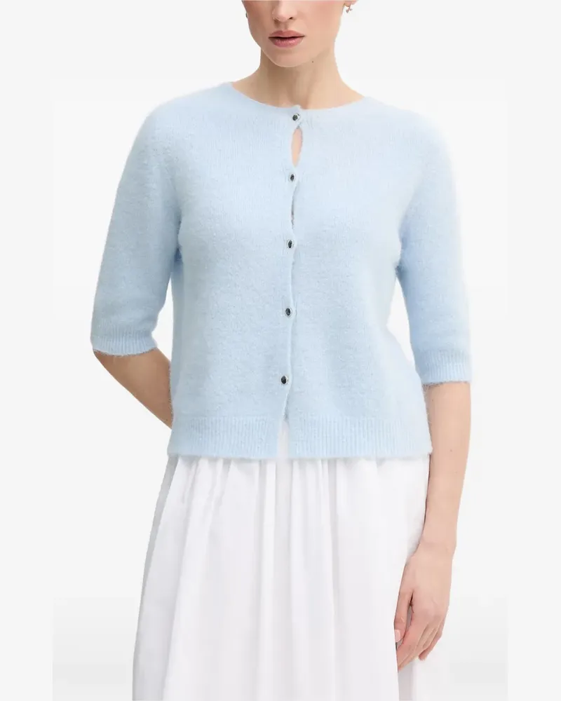 Oui  Geknöpfter Cardigan - Blau Blau