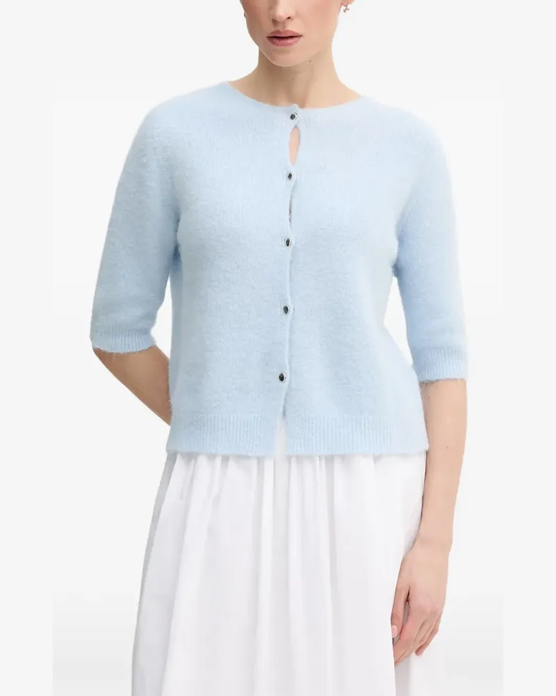 Oui  Geknöpfter Cardigan - Blau Blau