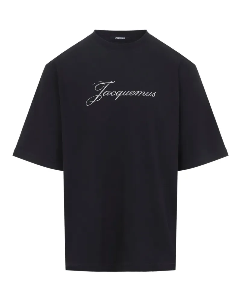Jacquemus logo-print T-shirt - Schwarz Schwarz