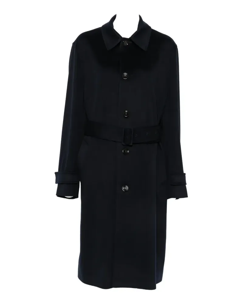 LARDINI belted button-up coat - Blau Blau