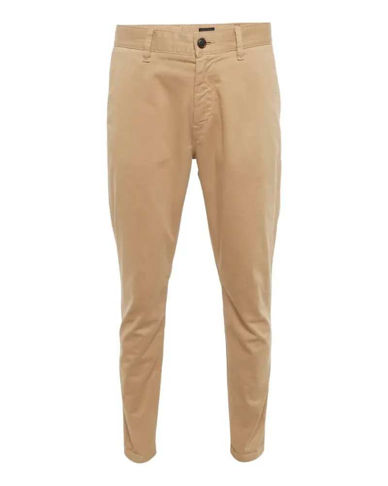 HUGO BOSS Tapered-Hose mit Knöpfen - Braun Braun