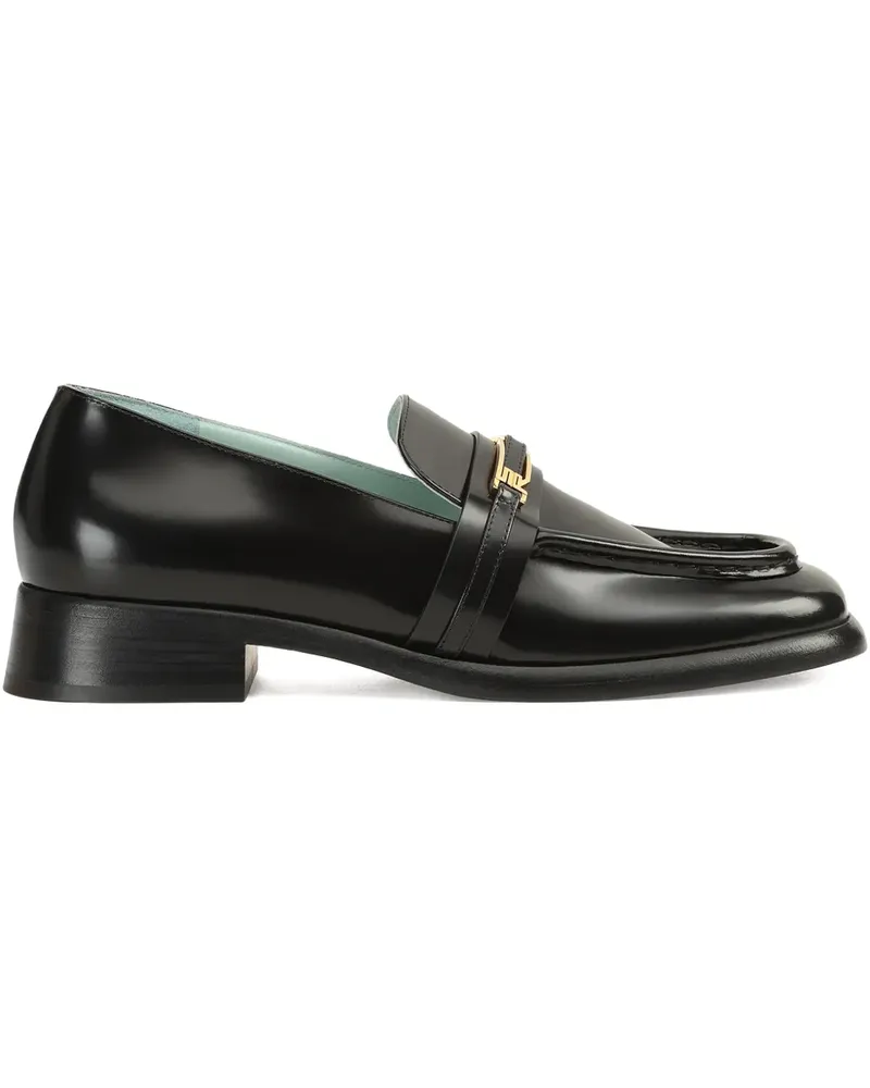 Sergio Rossi 25mm Bitt leather loafers - Schwarz Schwarz