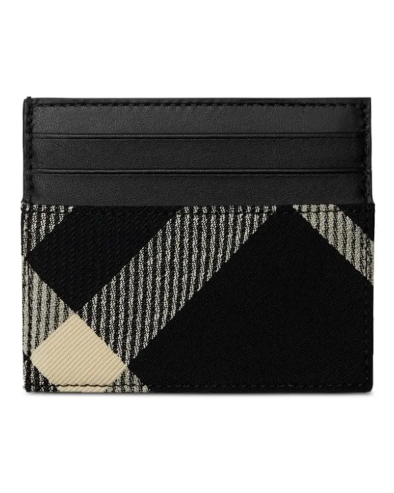Burberry Tall Kartenetui mit Check - Schwarz Schwarz