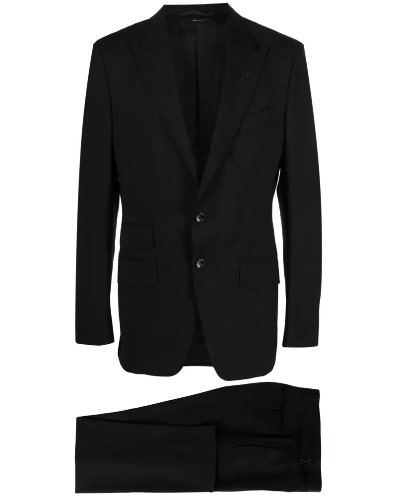 Tom Ford Einreihiger Anzug - Schwarz Schwarz