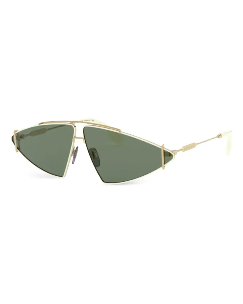 Burberry Sonnenbrille mit geometrischem Gestell - Gold Gold