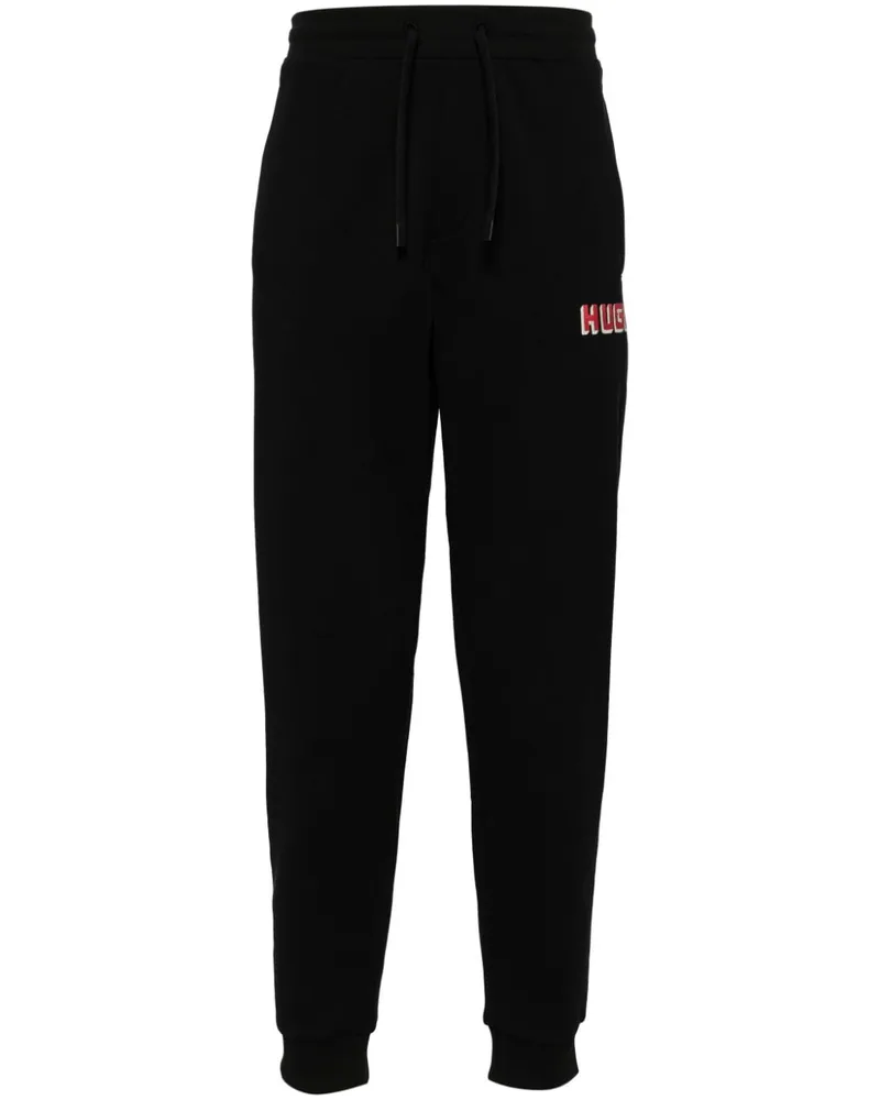 HUGO BOSS Jogginghose mit Logo-Print Schwarz