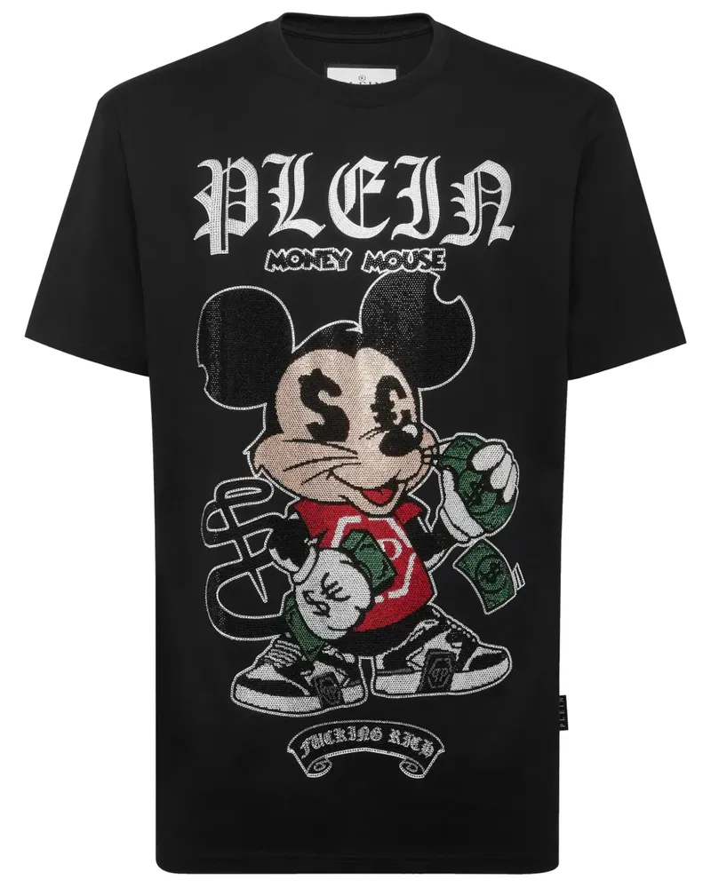 Philipp Plein Money Mouse T-Shirt - Schwarz Schwarz