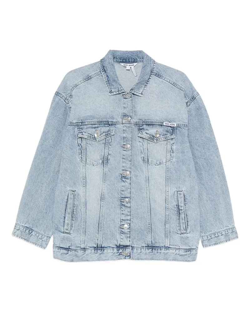 DKNY Ausgeblichene Jacke - Blau Blau