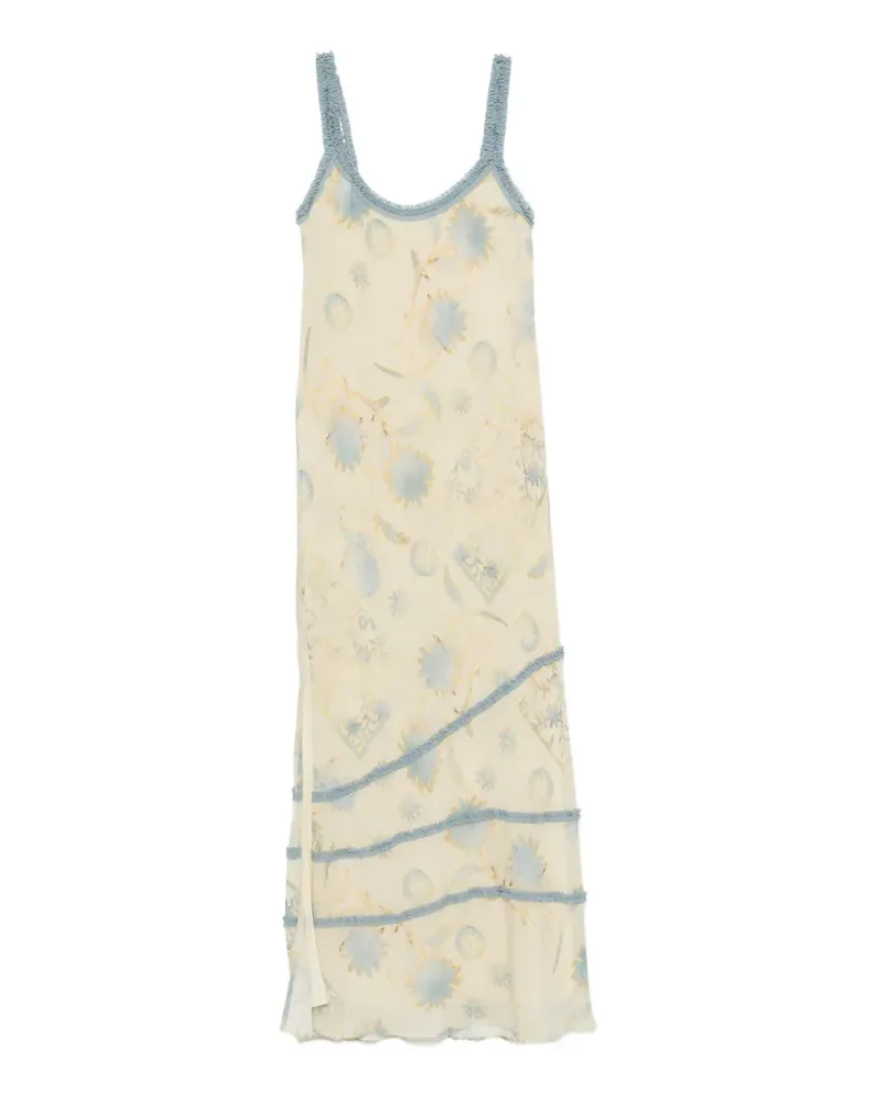 SIR Cecile ruffle slip maxi dress - Gelb Gelb