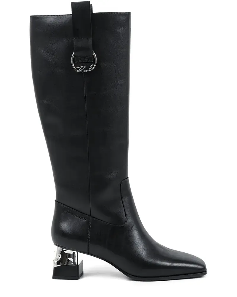 Karl Lagerfeld Kniehohe Kayla Stiefel - Schwarz Schwarz