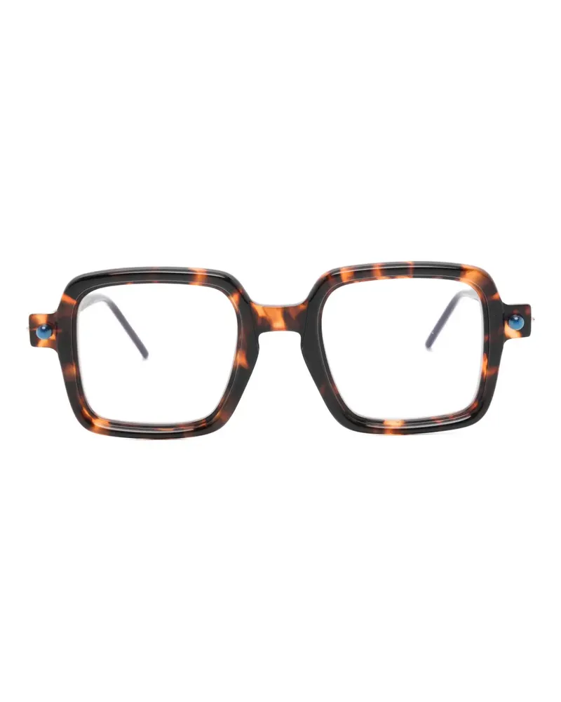 KUBORAUM Brille mit eckigem Gestell - Braun Braun