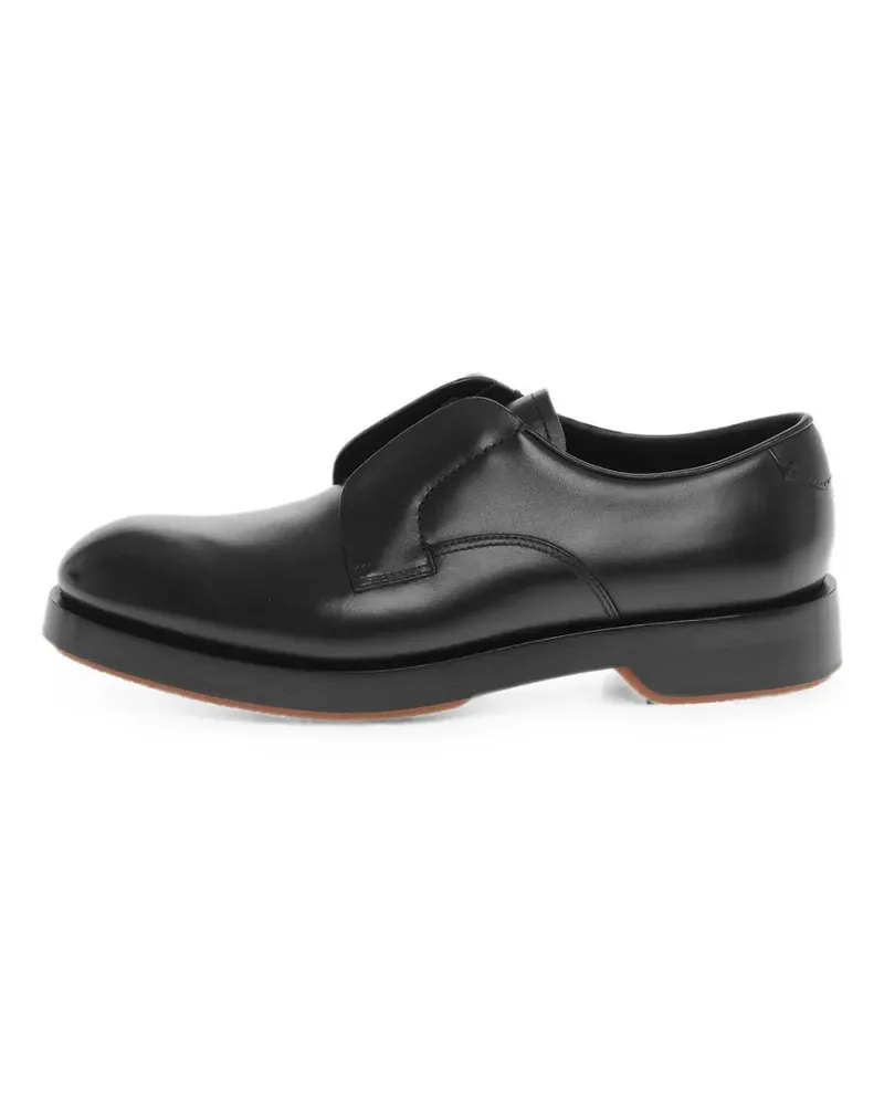 Ermenegildo Zegna Derby-Schuhe mit elastischen Einsätzen - Schwarz Schwarz