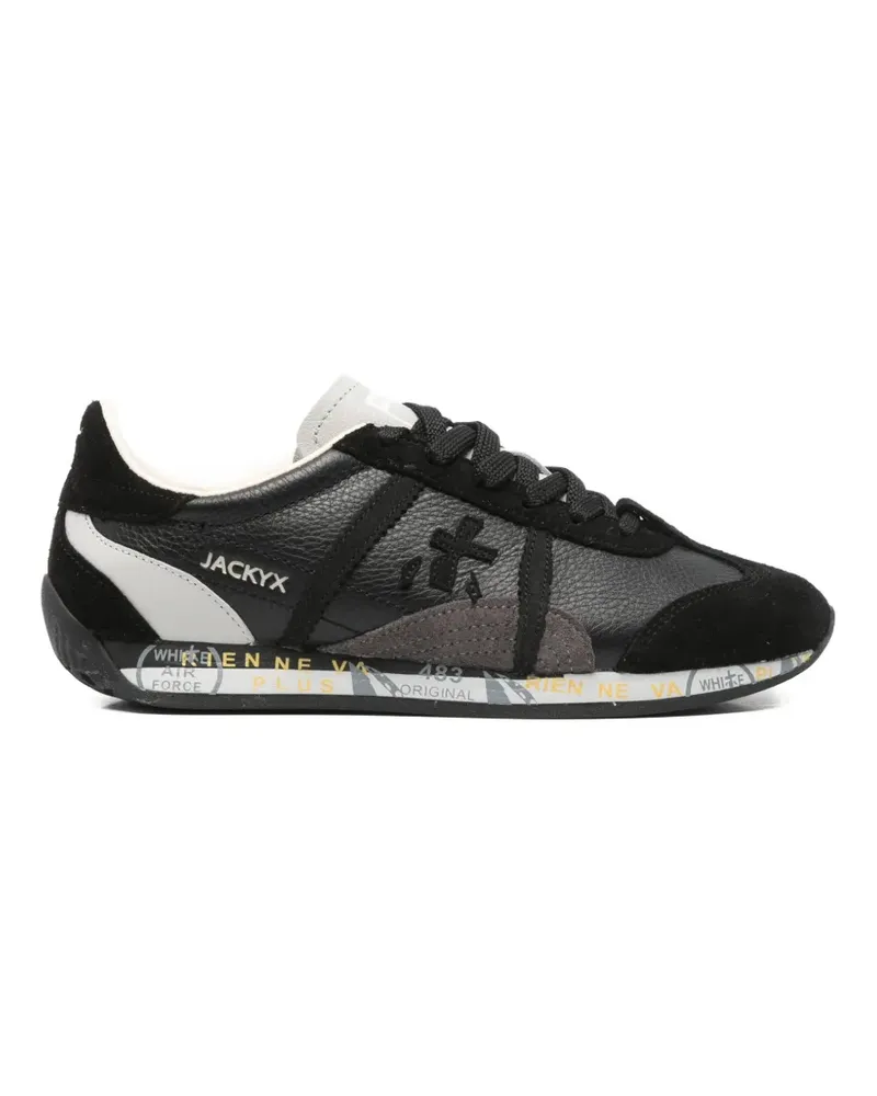 Premiata JackyX logo-patch sneakers - Schwarz Schwarz