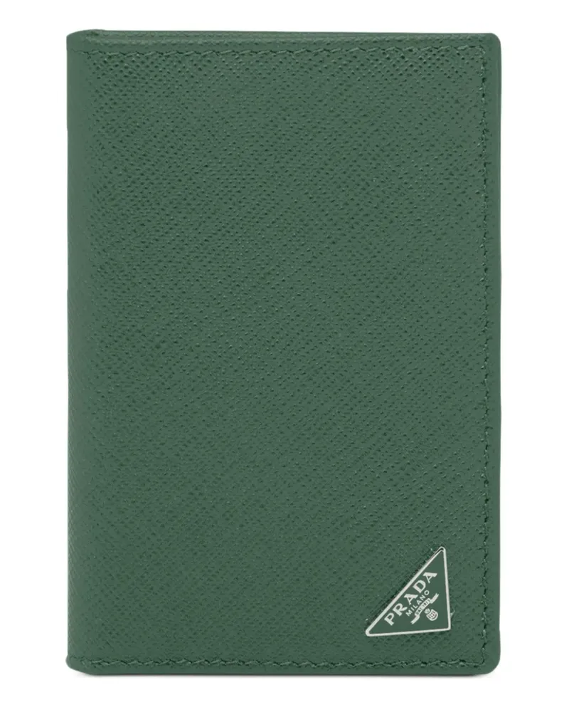 Prada Kartenetui aus Saffiano-Leder - Grün Grün