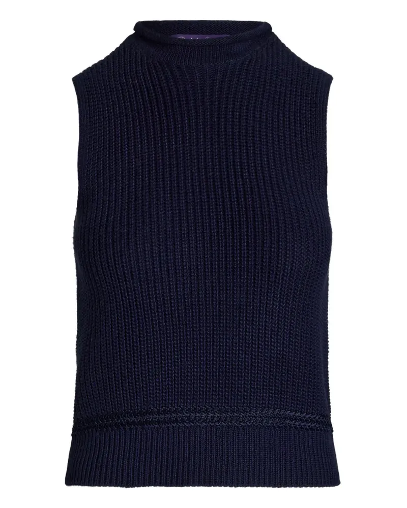 Ralph Lauren Geripptes Oberteil - Blau Blau