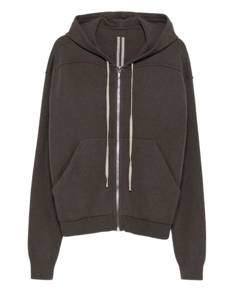 Rick Owens Kapuzenjacke mit Reißverschluss - Braun Braun