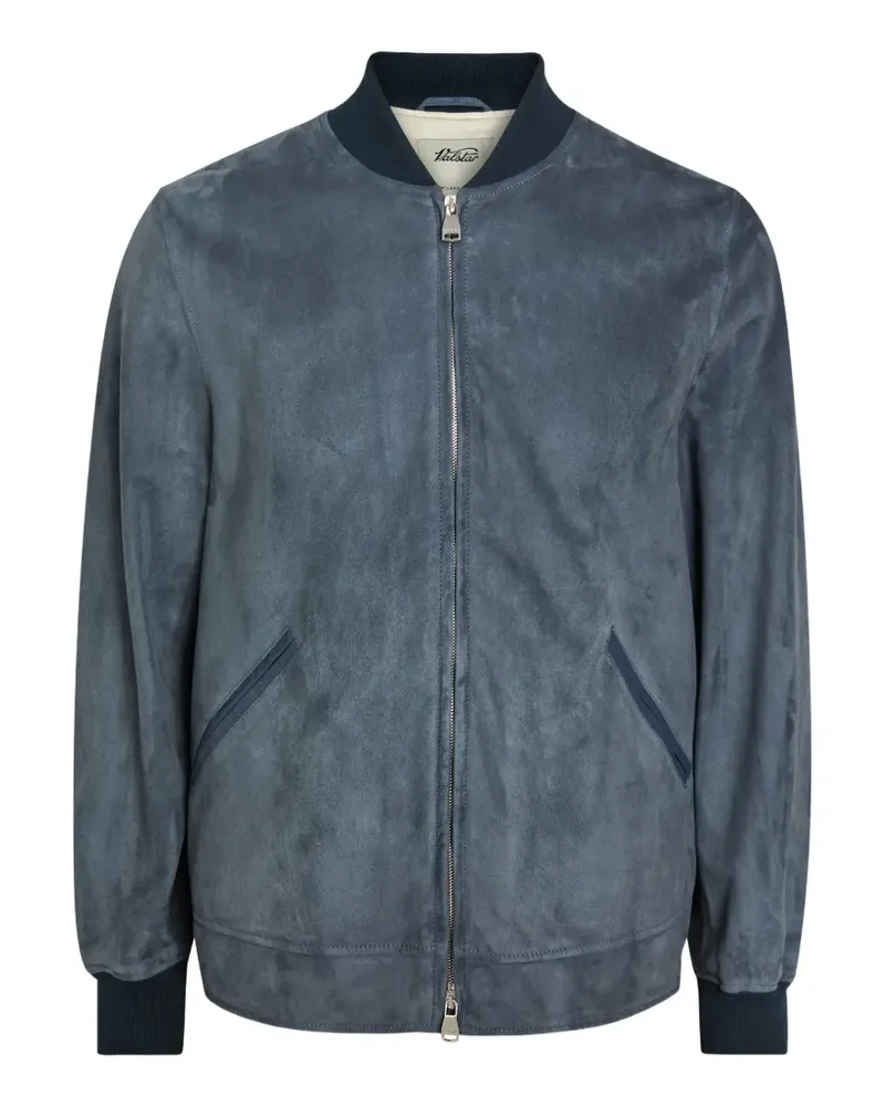 Valstar Evans Bomberjacke aus Wildleder - Blau Blau