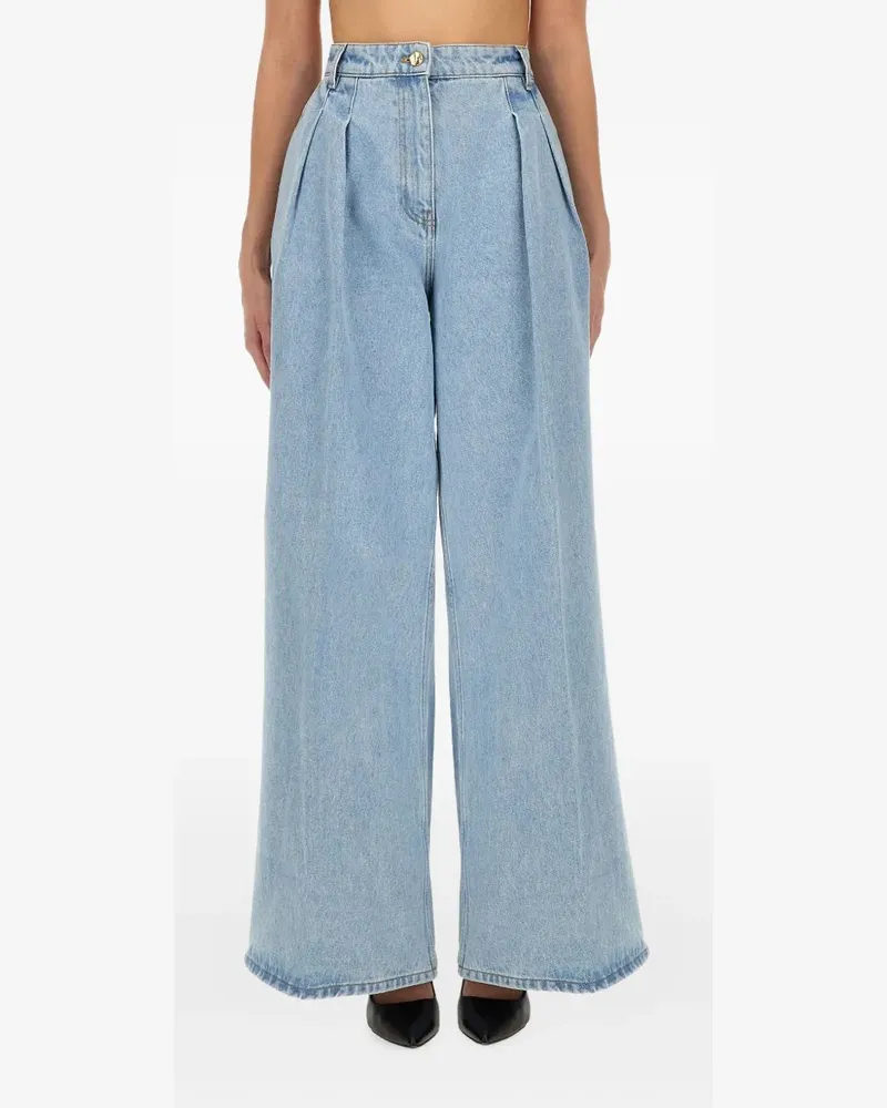 Nina Ricci Jeans mit Falten - Blau Blau
