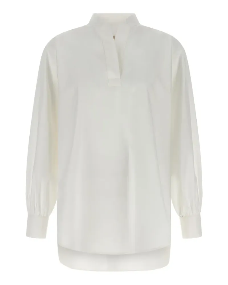 Valentino Garavani VLogo-embroidered blouse - Weiß Weiß
