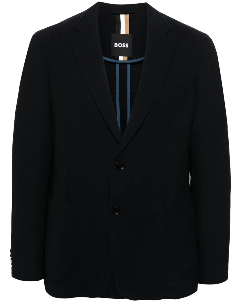 HUGO BOSS Strukturiertes Sakko - Blau Blau