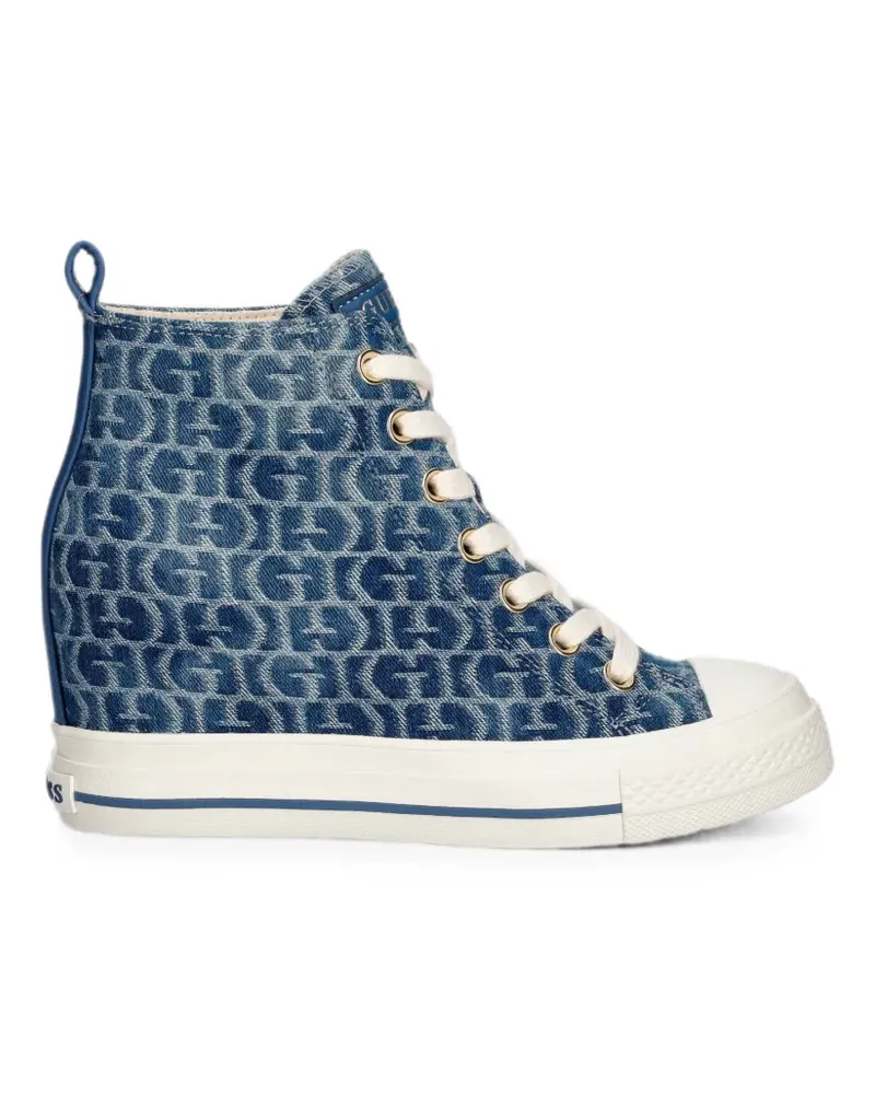 Guess Sundae logo-print sneakers - Blau Blau