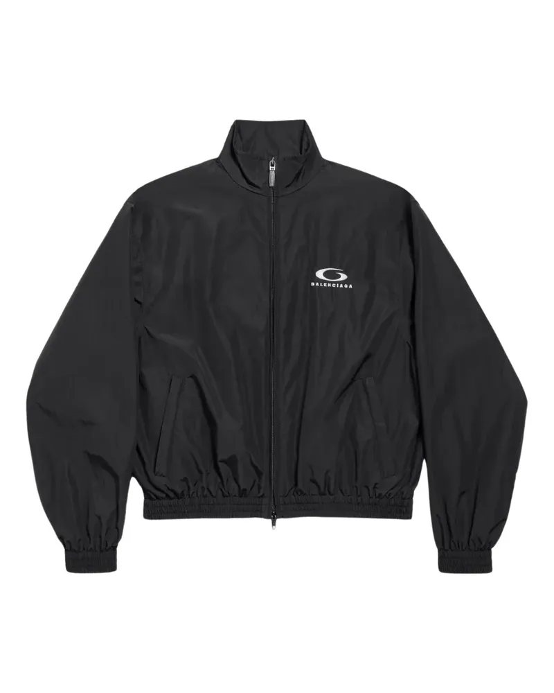 Balenciaga logo-graphic jacket - Schwarz Schwarz