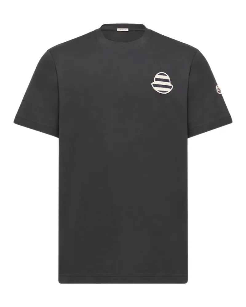 Moncler logo T-shirt - Schwarz Schwarz