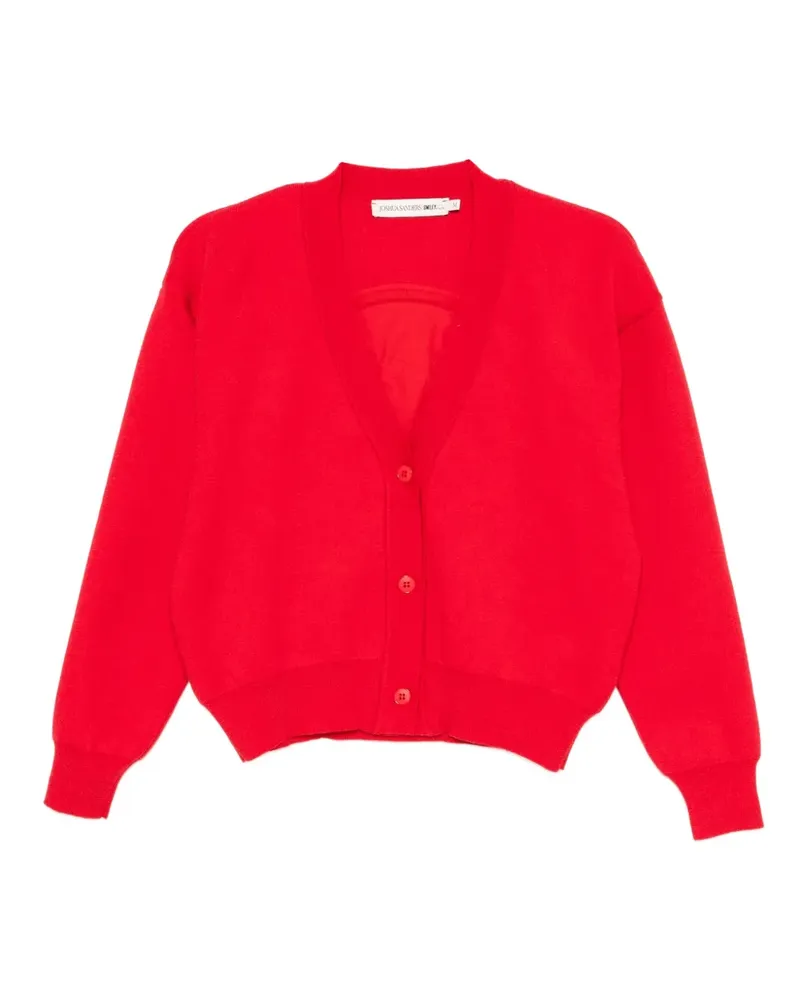 Joshua Sanders Cardigan mit Smiley-Stickerei - Rot Rot