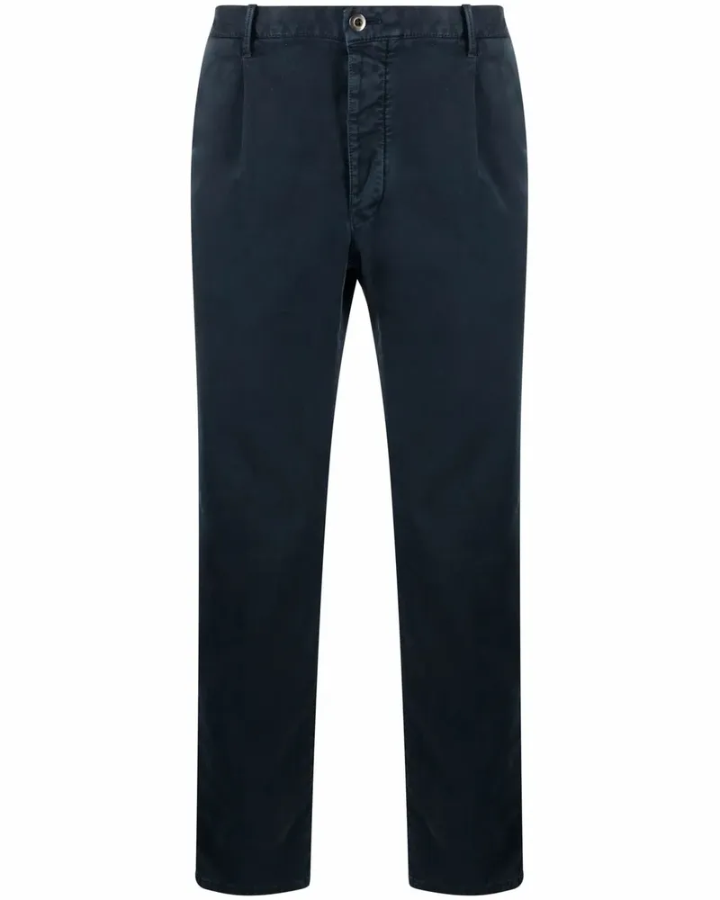 Incotex Chino mit schmalem Schnitt - Blau Blau
