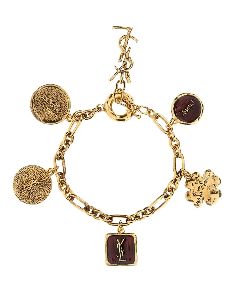 Saint Laurent Cassandr Armband mit Anhänger - Gold Gold