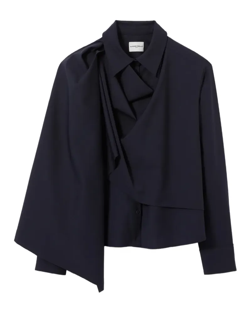 Claudie Pierlot wool blend shawl jacket - Blau Blau