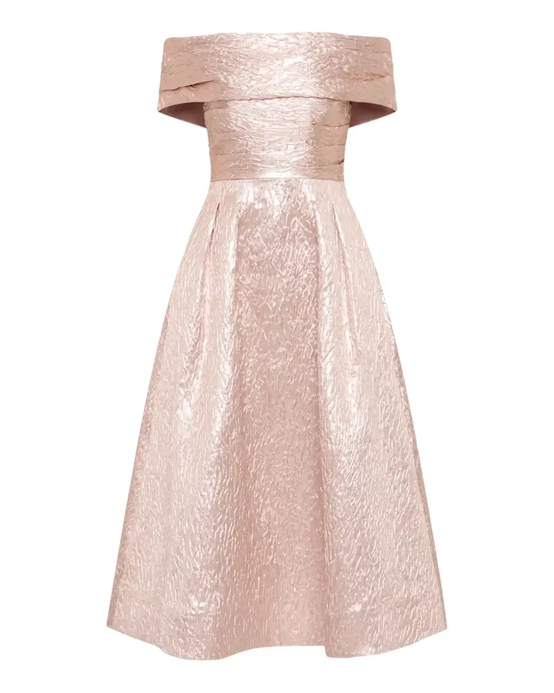 Rebecca Vallance Schulterfreies Opaline Midikleid - Rosa Rosa
