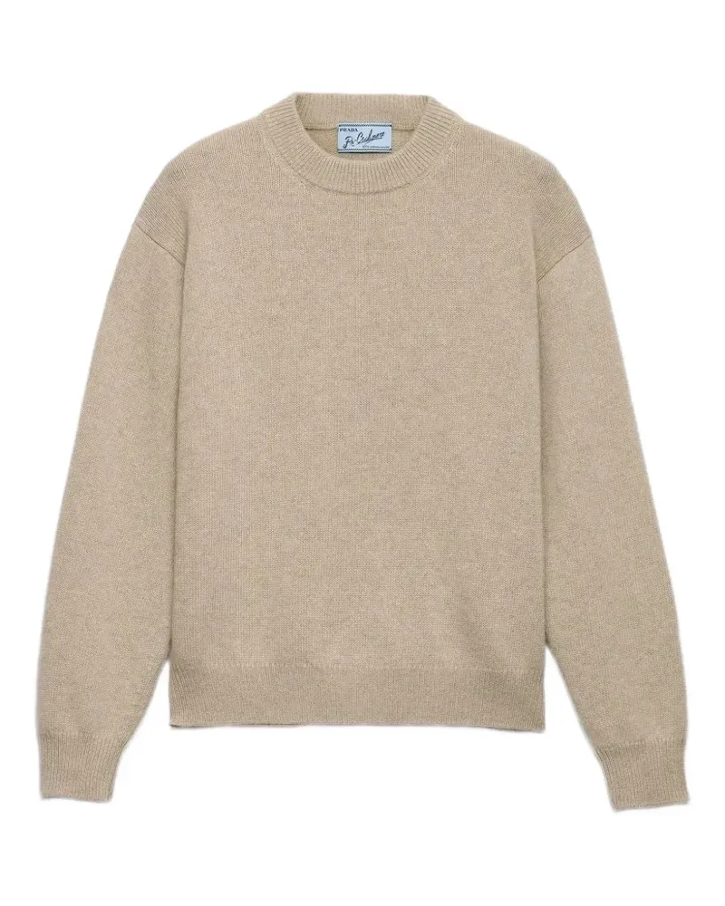 Prada round-neck Jumper - Nude Nude